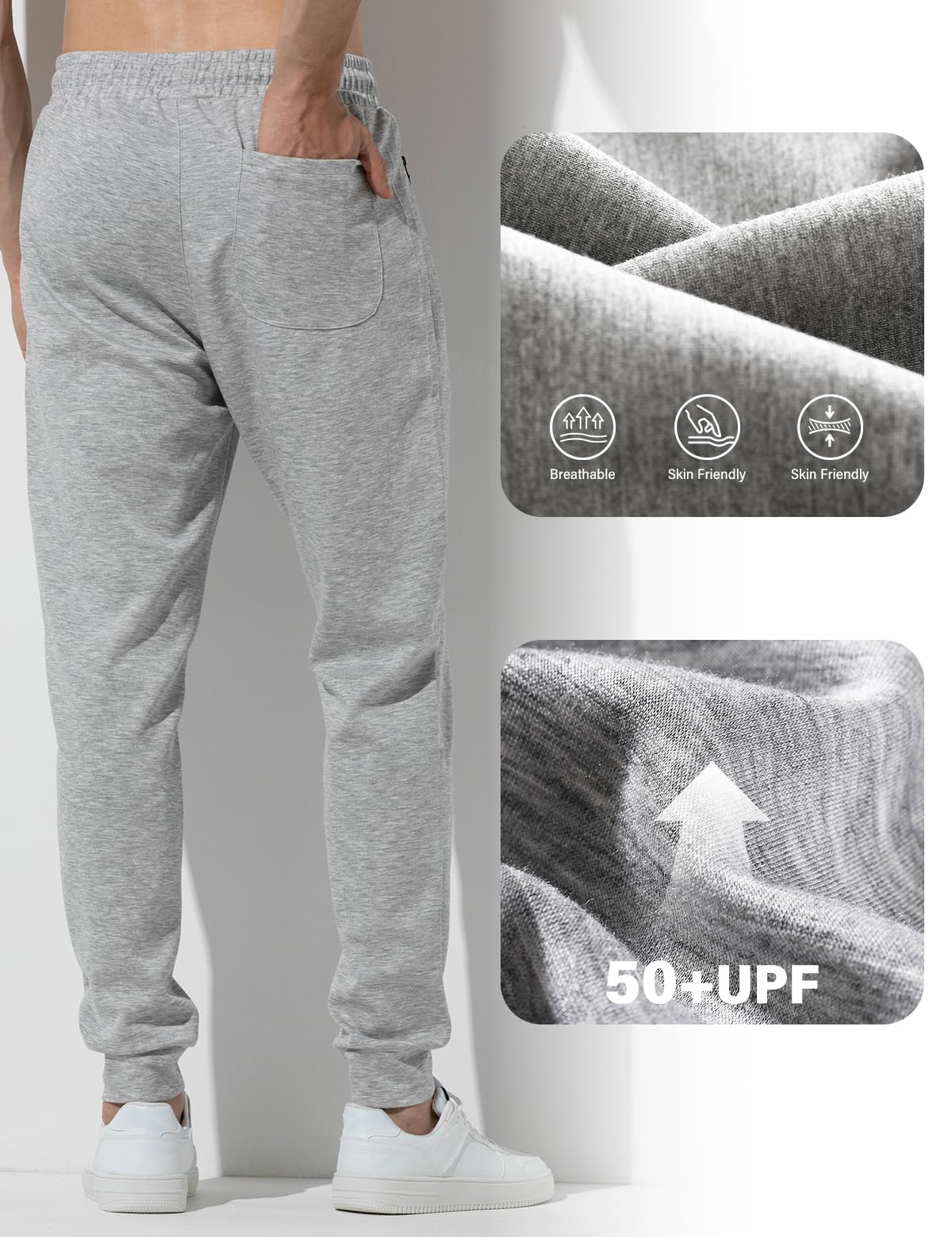Casey Kevin Pantalones Deportivos Hombre Pantalon Trekking Hombre Running Jogger Hombre Pantalon Chandal con Bolsillos Cremallera