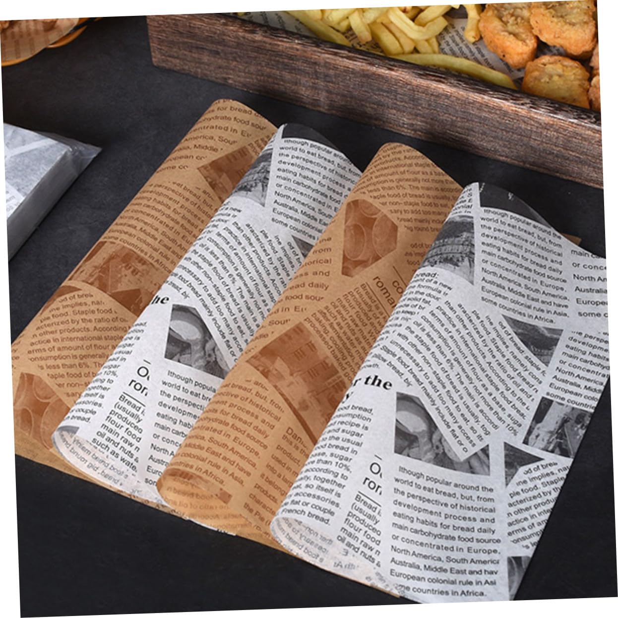 Papier Sulfurisé de Cuisson 500 Pièces en Pâte de Bois