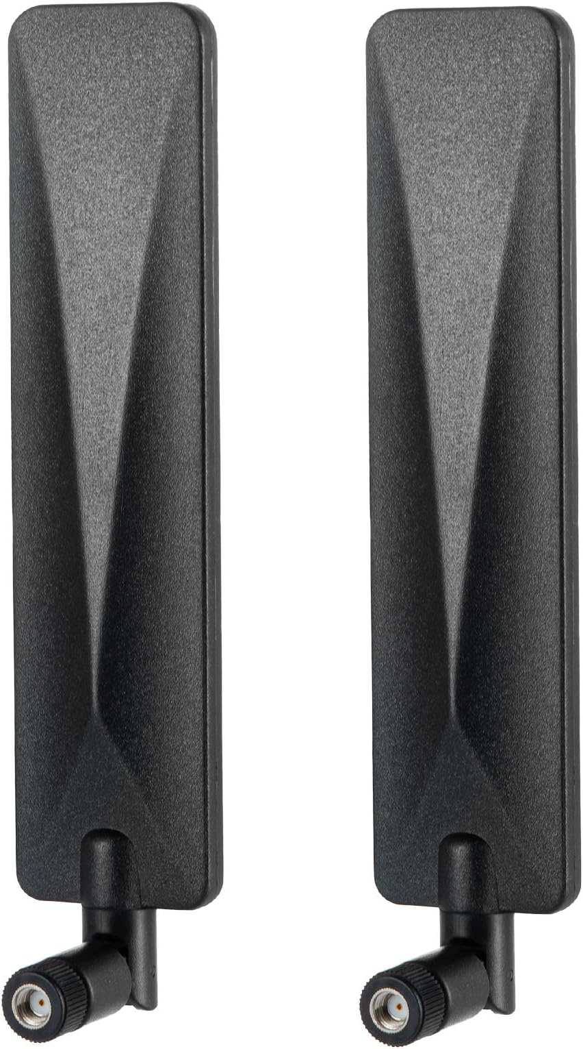 9dBi RP-SMA Male 4G LTE Cellular Trail Camera Long Range Antenna Compatible with Spypoint Tactacam Stealth Cam and More Cellular Trail Camera (Pack of 2)