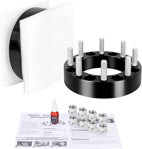 Miniatura 8 de YIZBAP 2 adaptadores de rueda centrados de 8x170 a 8x200, adaptadores de rueda de 2 pulgadas 0.315x6.693 in a 0.315x7.874 in, orificio del cubo de