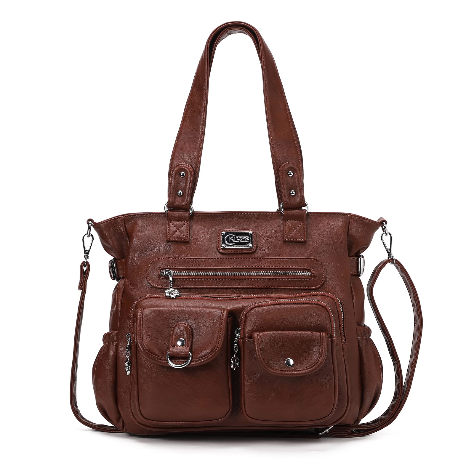 KL928 Bolso bandolera para mujer, bolso pequeño de mano, piel sintética, para mujer o niña