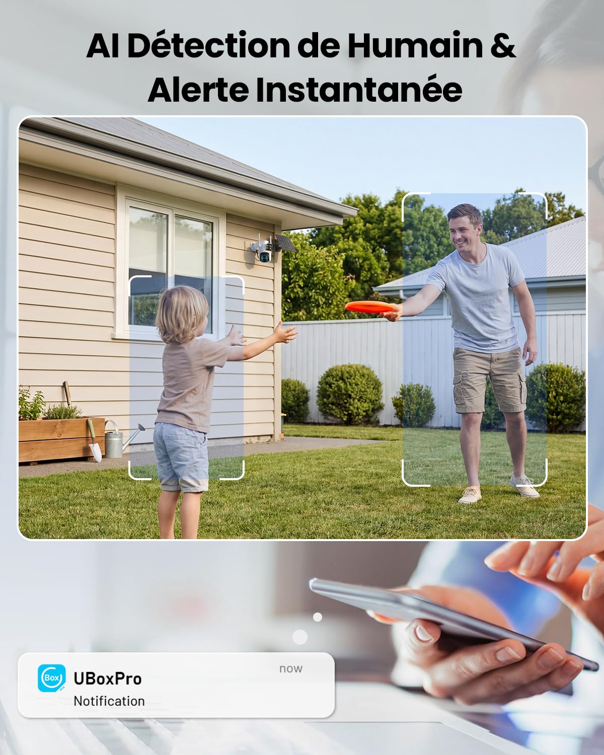 4G LTE Solaire Caméra de Surveillance Exterieure, Double Objectif 2K+2K Caméra avec Carte SIM, AI Détection Humaine PIR Vision Nocturne Couleur et Audio Bidirectionnel