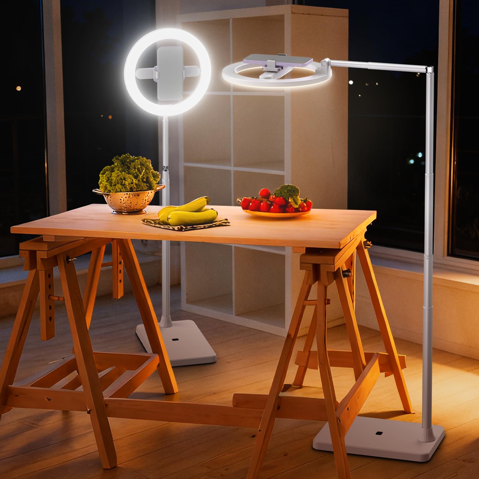 NEEWER Versión de Nivel de Entrada de 10 Pulgadas, 7 W, Anillo de luz LED con Soporte/Soporte para teléfono/3 Modos de Color, Anillo telescópico de 69 Pulgadas, iluminación para iPhone Streaming