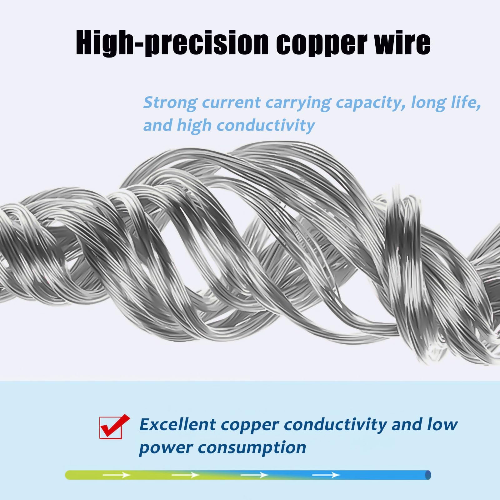 Cable De Tierra Trenzado De Silicona De Alta Temperatura, Color Amarillo-verde, De Cobre Estañado (-60 °C A 200 °C), 20/18/16/12 AWG, De 91 M (300 Pies)(10AWG)