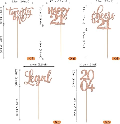 Miniatura 268 de Rsstarxi Paquete de 30 adornos para cupcakes de 15 cumpleaños con purpurina Mis Membrillo 15 desde 2010 Feliz 15º Cupcake Toppers Quince Cheers to