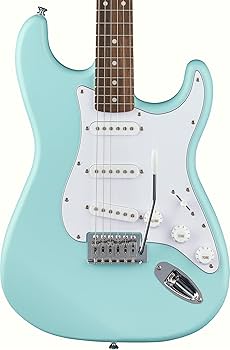 Amazon.com: Fender Squier Stratocaster Electric Guitar - Daphne