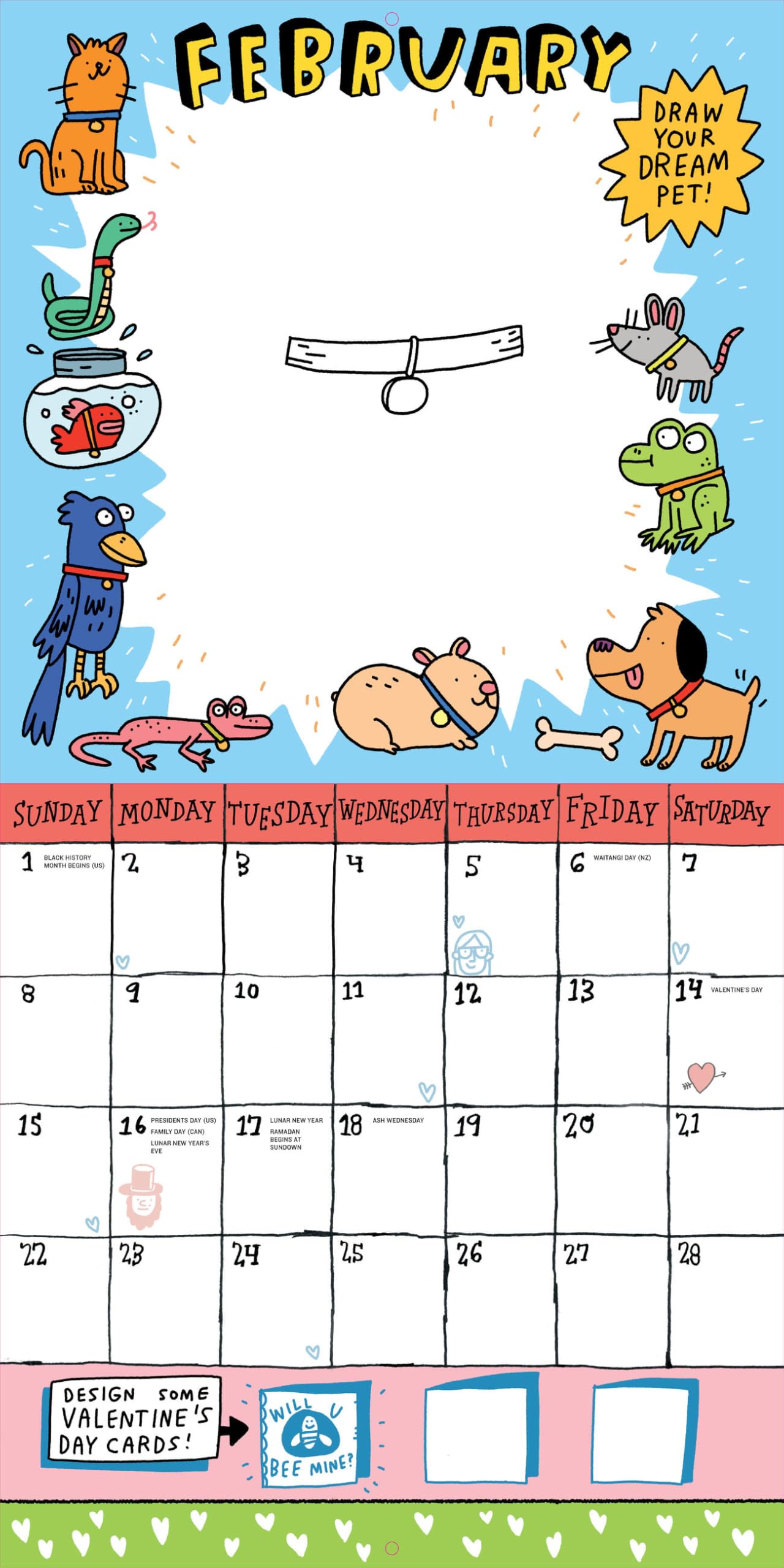 Kid's Awesome Activity Wall Calendar 2026