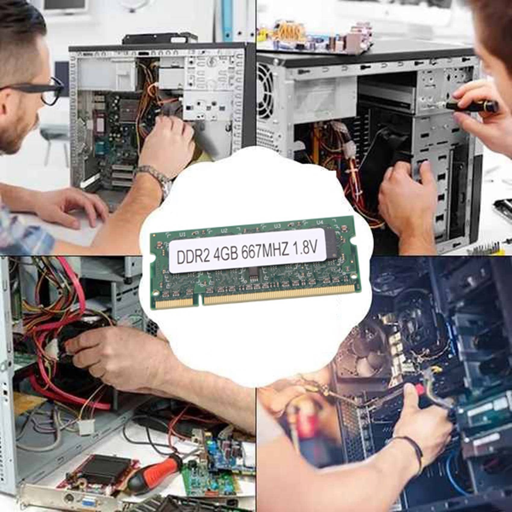 2 x DDR2 4 GB pamięć RAM do laptopa 667 MHz PC2 5300 SODIMM 1,8 V 200 pinów do pamięci laptopa