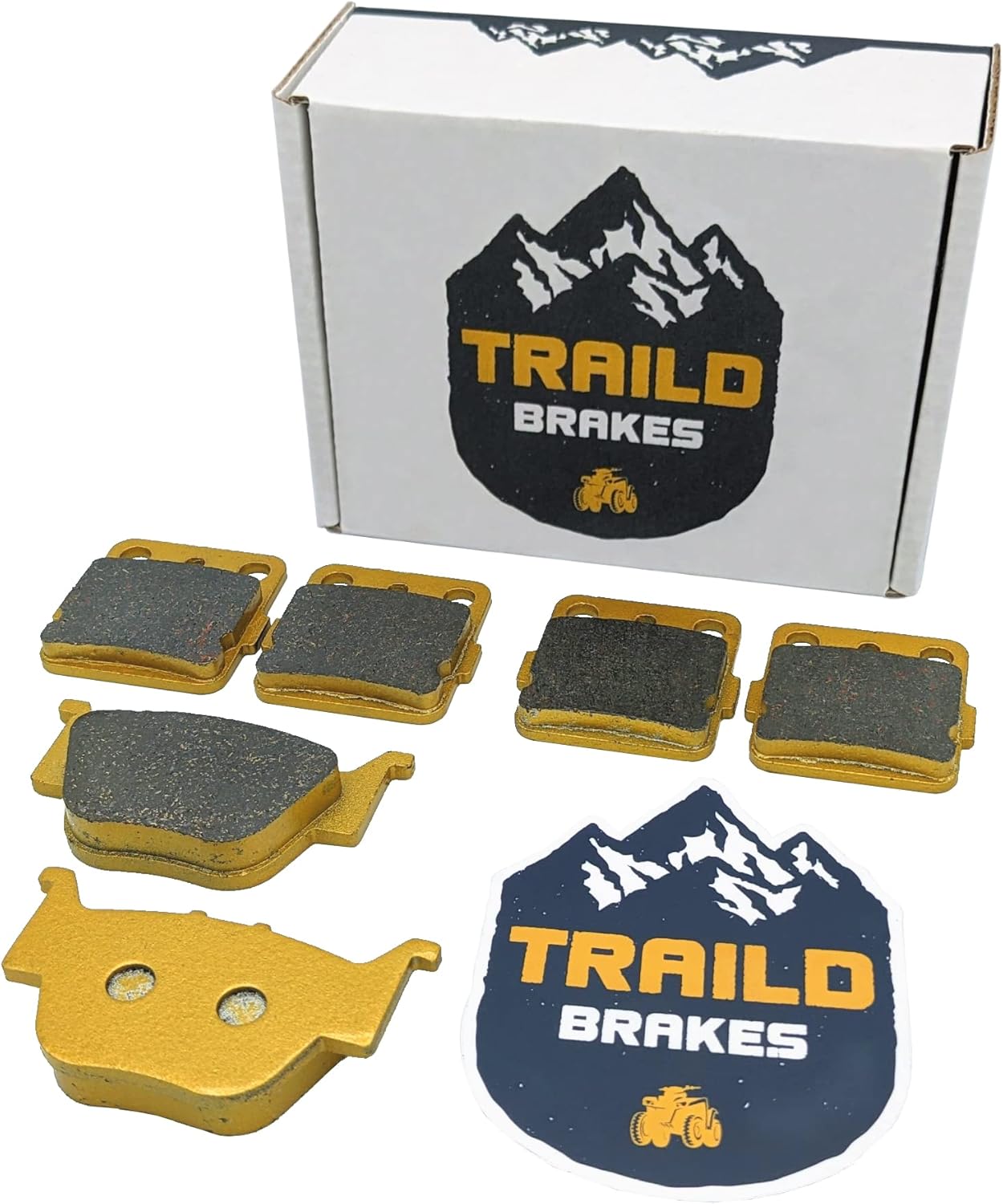 Traild Ceramic Brake Pad Set for Honda Rancher/Foreman Rubicon TRX420/TRX500/TRX520 2009-2026