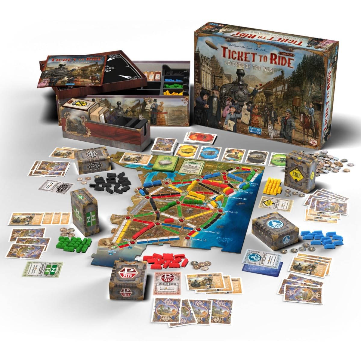 Galápagos Ticket to Ride Legacy: Lendas do Oeste, 2 a 5 Jogadores