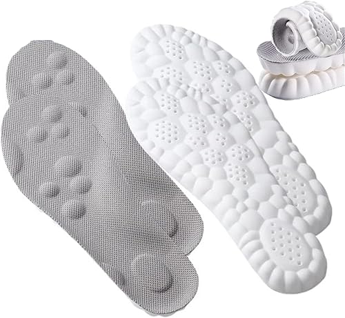 Plantilla ortopédica 4D, revolucionaria plantilla ortopédica 4D, plantilla de tecnología 4D Cloud, plantilla súper suave, Gris