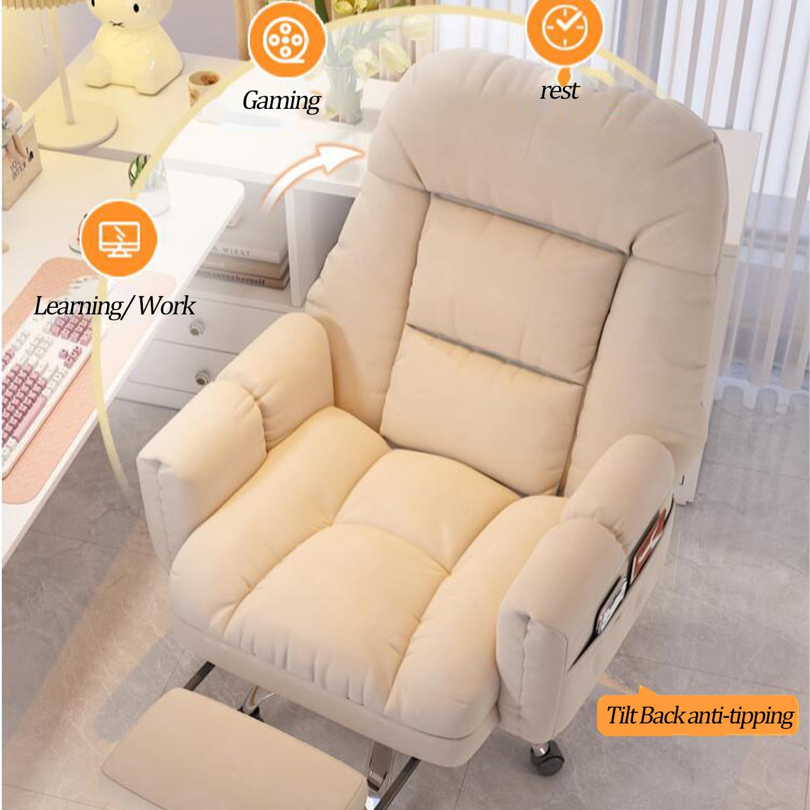Krzesło biurowe, leżanka, krzesło do gier, krzesło komputerowe, domowe krzesło biurowe, oparcie, podnoszenie, leniwa sofa do salonu, krzesła gamingowe, wygodne krzesła biurowe, fotel do sypialni
