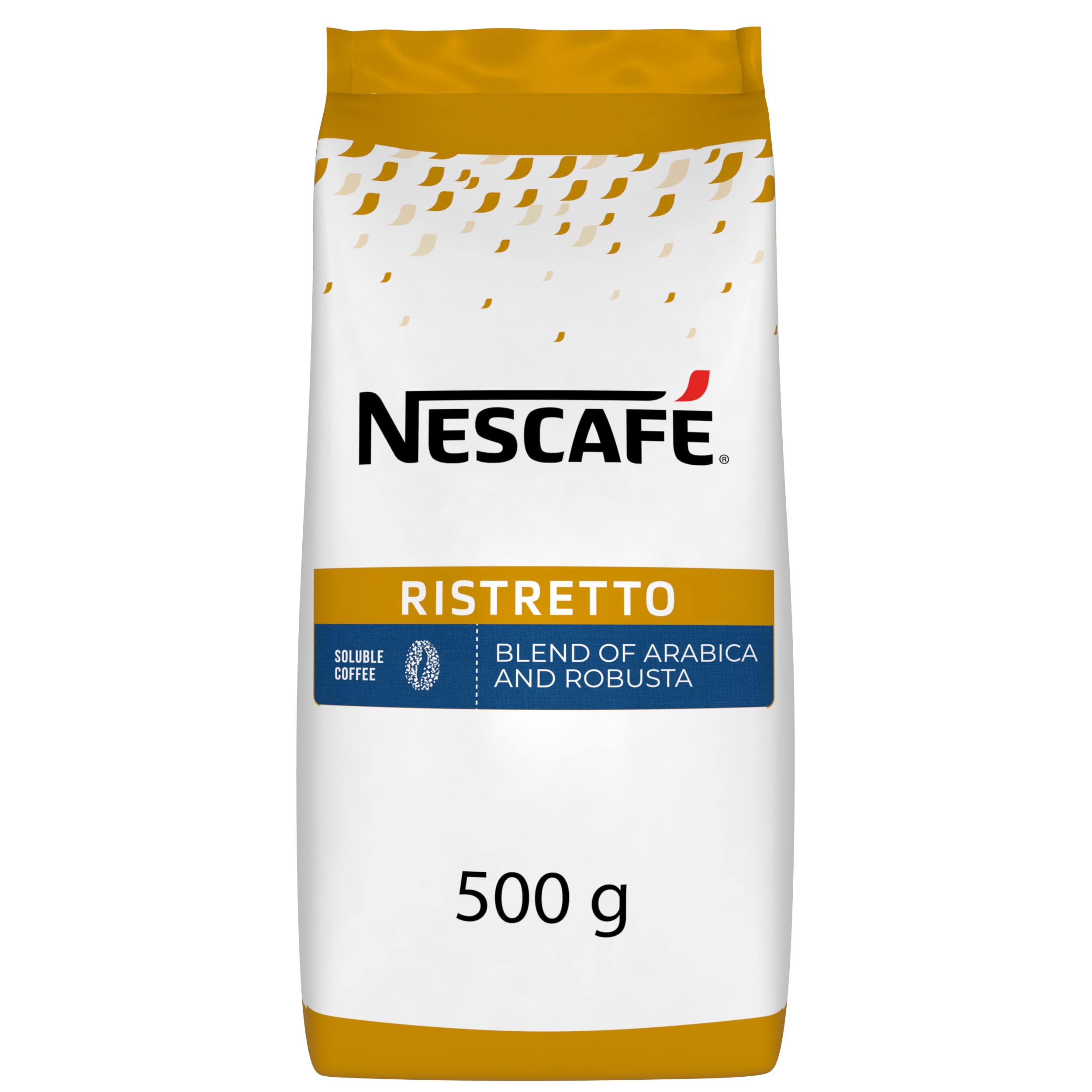 NESCAFÉ Ristretto – löslicher Kaffee überwiegend Arabica – in Pulver – Fruchtige und Röstnoten – 100 % verantwortungsvollere Versorgung – 500 g Beutel