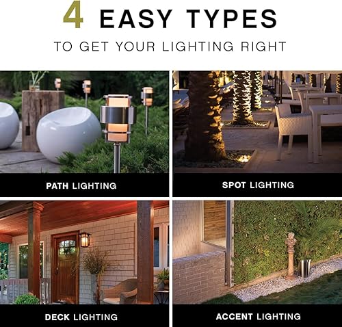 Miniatura 5 de Hinkley Iluminación de paisaje Atlantis Bollard Landscape Path Light - Iluminación contemporánea de paisaje ilumina pasarelas para mayor seguridad,