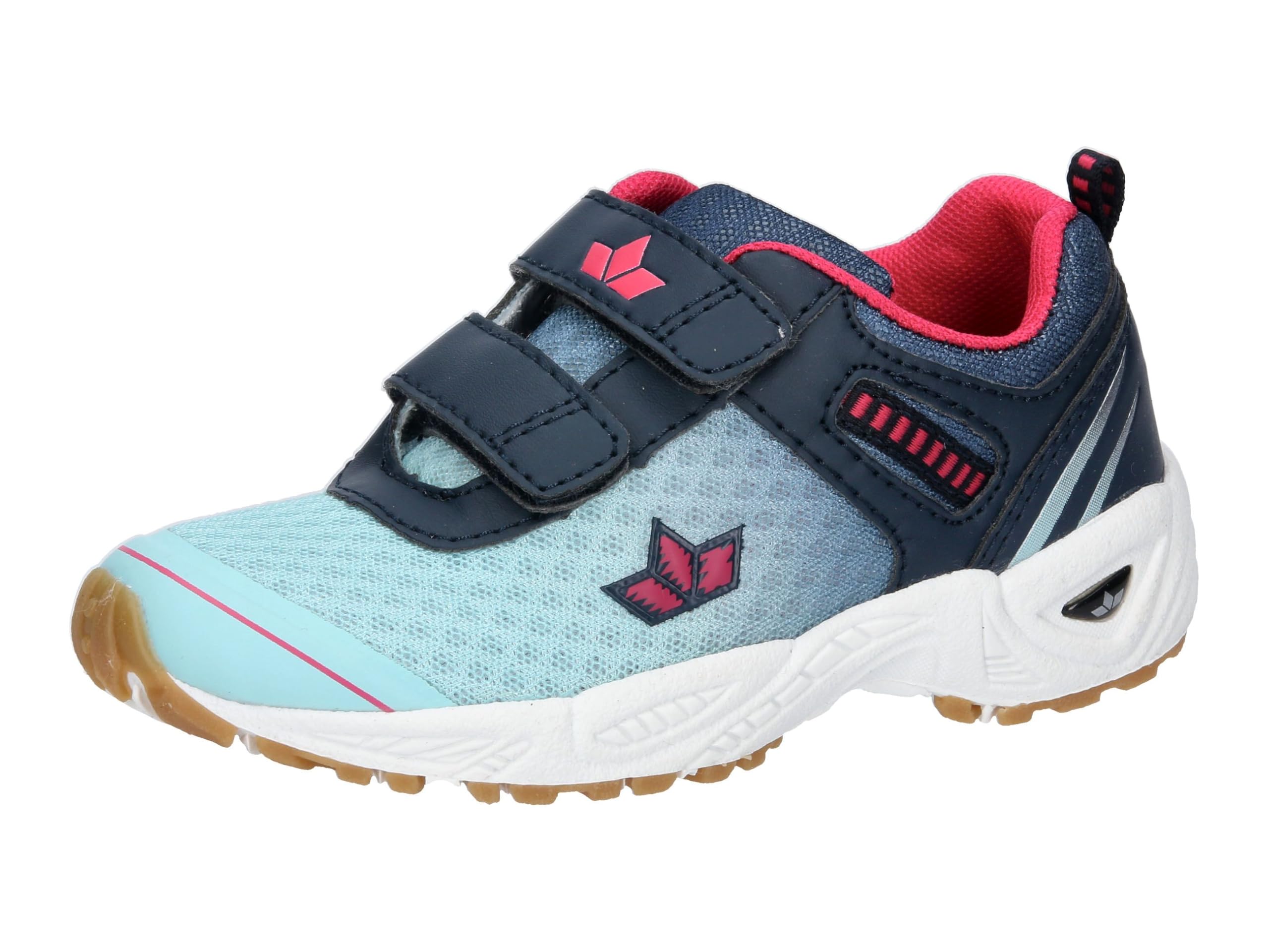 Lico Unisex Kid's Barney V Indoor Trainers, Navy Turquoise Pink, 11.5 UK Child