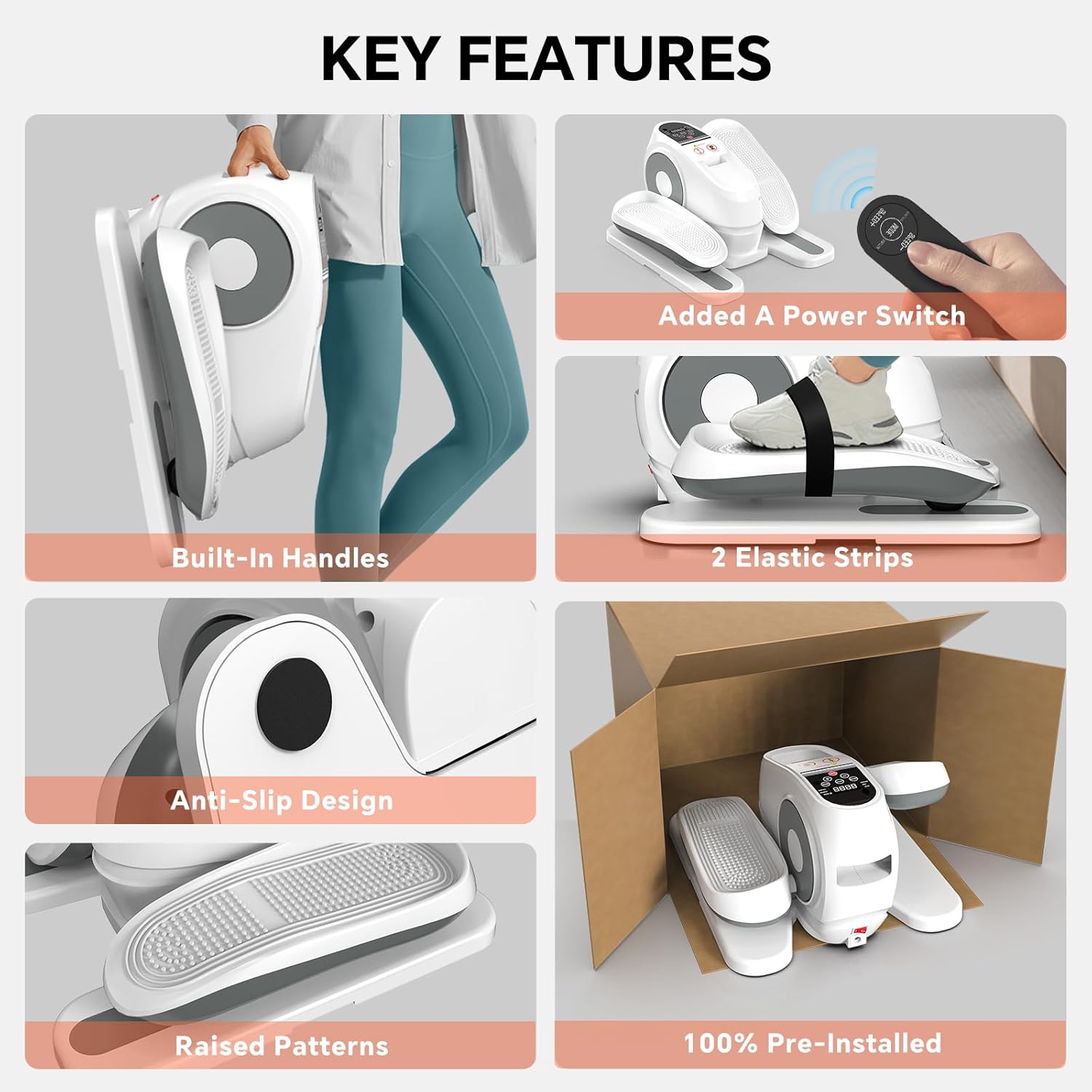 2025 New Under Desk Elliptical Machine, Electric Ellipse Leg Exerciser Pro As Seen On TV with 16 Adjustable Speed, Quiet and Fully Assembled with Remote Control Non-Slip Foot Straps 2025 New Under Desk Elliptical Machine, Electric Ellipse Leg Exerciser Pro As Seen On TV with 16 Adjustable Speed, Quiet and Fully Assembled with Remote Control Non-Slip Foot Straps