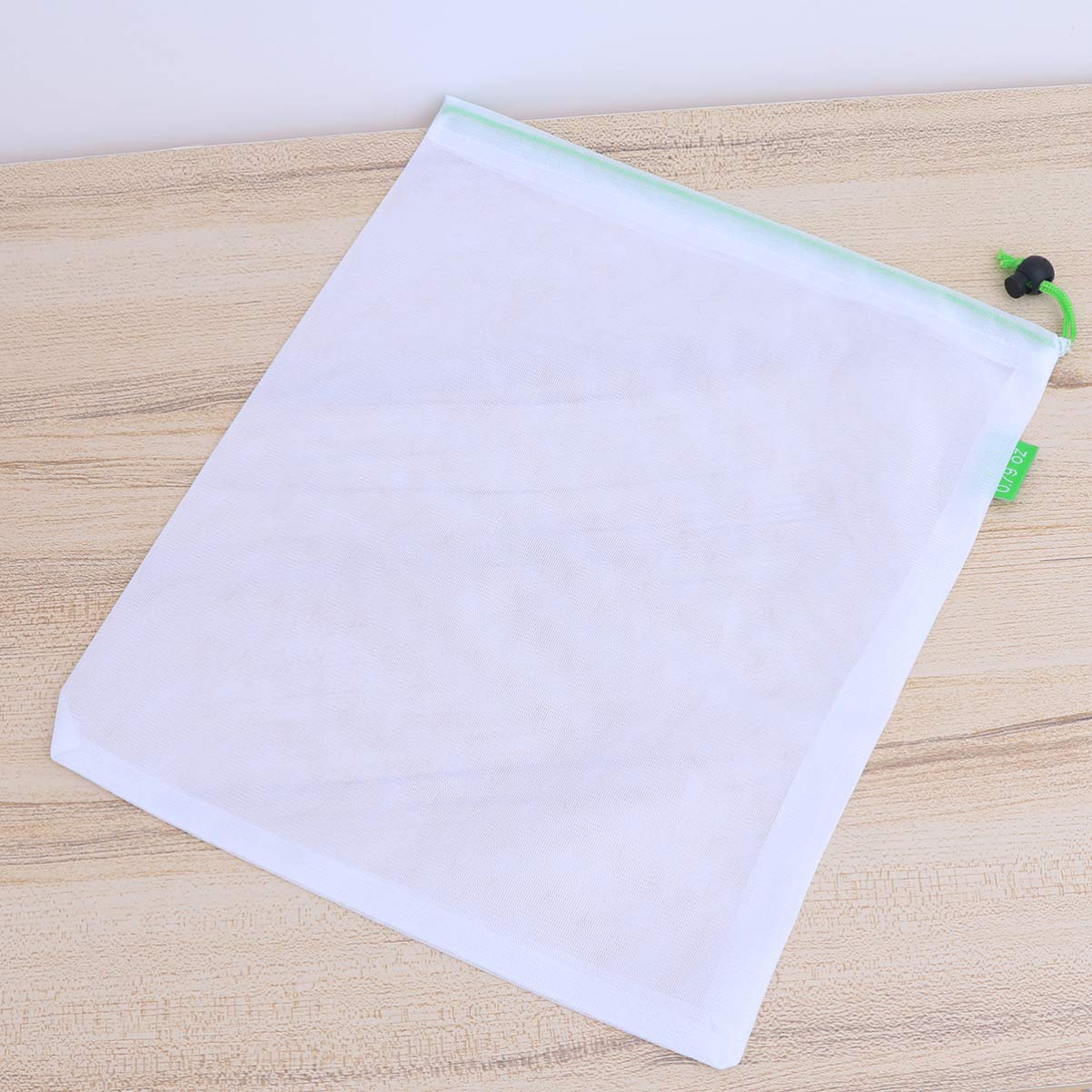 KIRZAX 10 Stück Netztaschen - Wiederverwendbare Kordelzug Beutel Für Obst & Gemüse