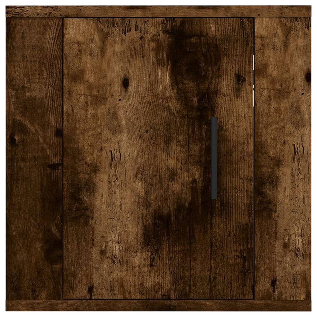 Armario de pared para TV, 2 unidades, roble ahumado, 40 x 34,5 x 40 cm, para salón, sala de entretenimiento