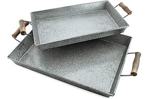 Rustic Metal Trays by AuldHome Design: Functional Farmhouse Decor