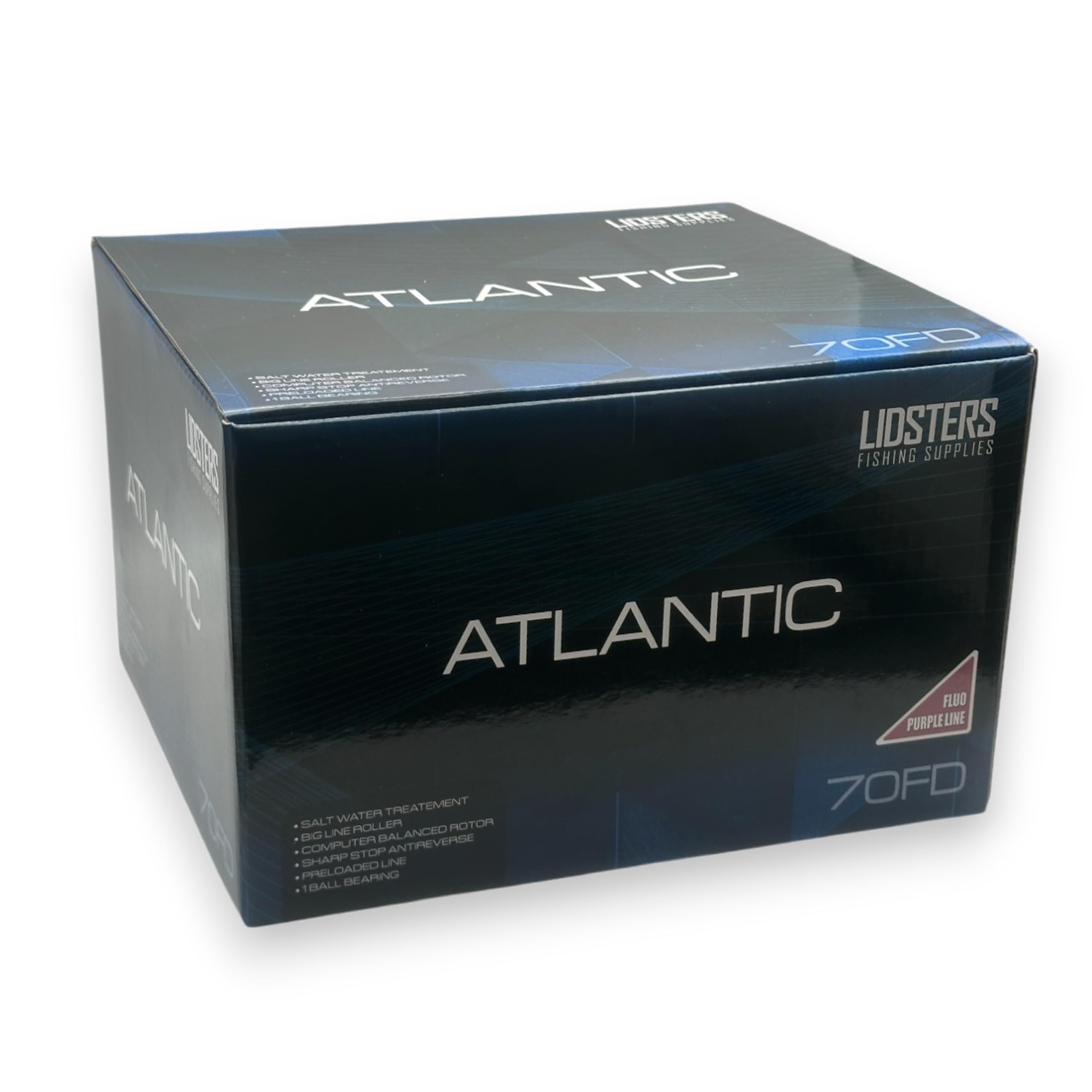 2 carretes grandes Atlantic 7000 FD para pesca marítima, línea 70