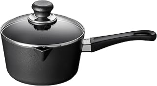 Classic Plus 2 Quart Nonstick Sauce Pan with Lid – Compatible with Gas and Electric Stovetops, Metal Utensil Safe, Oven Safe to 500°F, Dishwasher Safe, Black