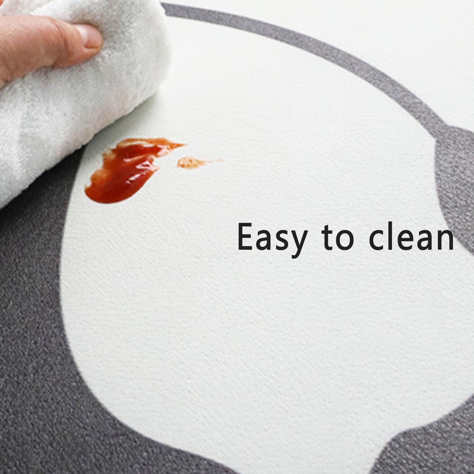 Tapis de cuisine imperméable et anti-fatigue en cuir nappa antidérapant et résistant à l'huile pour évier/buanderie Gris 0,40 x 1,20 m