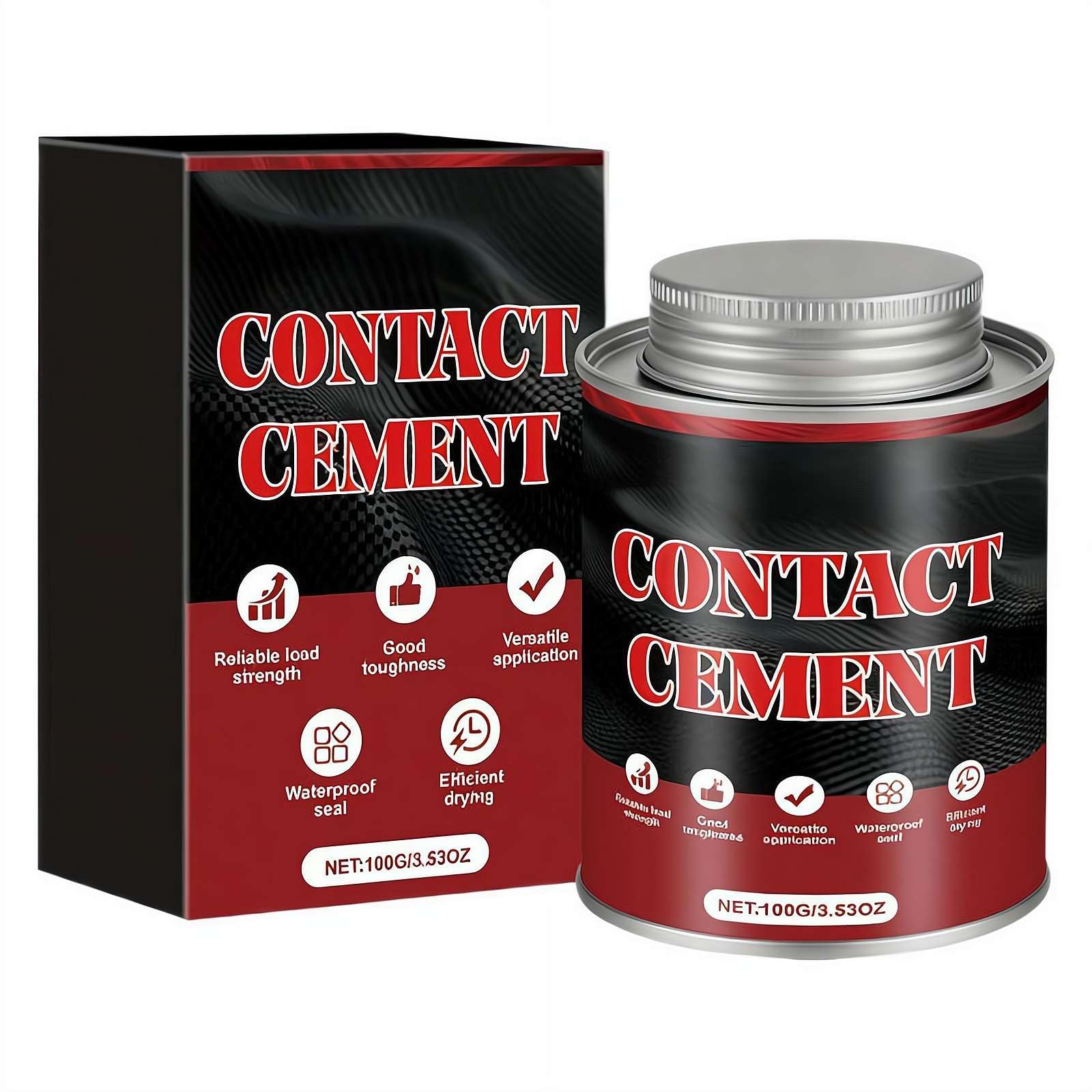 Contact Cement 100g, Neoprene Glue for StrongBonding, High Performance Contact Cement Adhesive, Professional Leather Adhesive for Shoe Repair, Crafts & Woodworking, Waterproof & Flexible Instant Glue