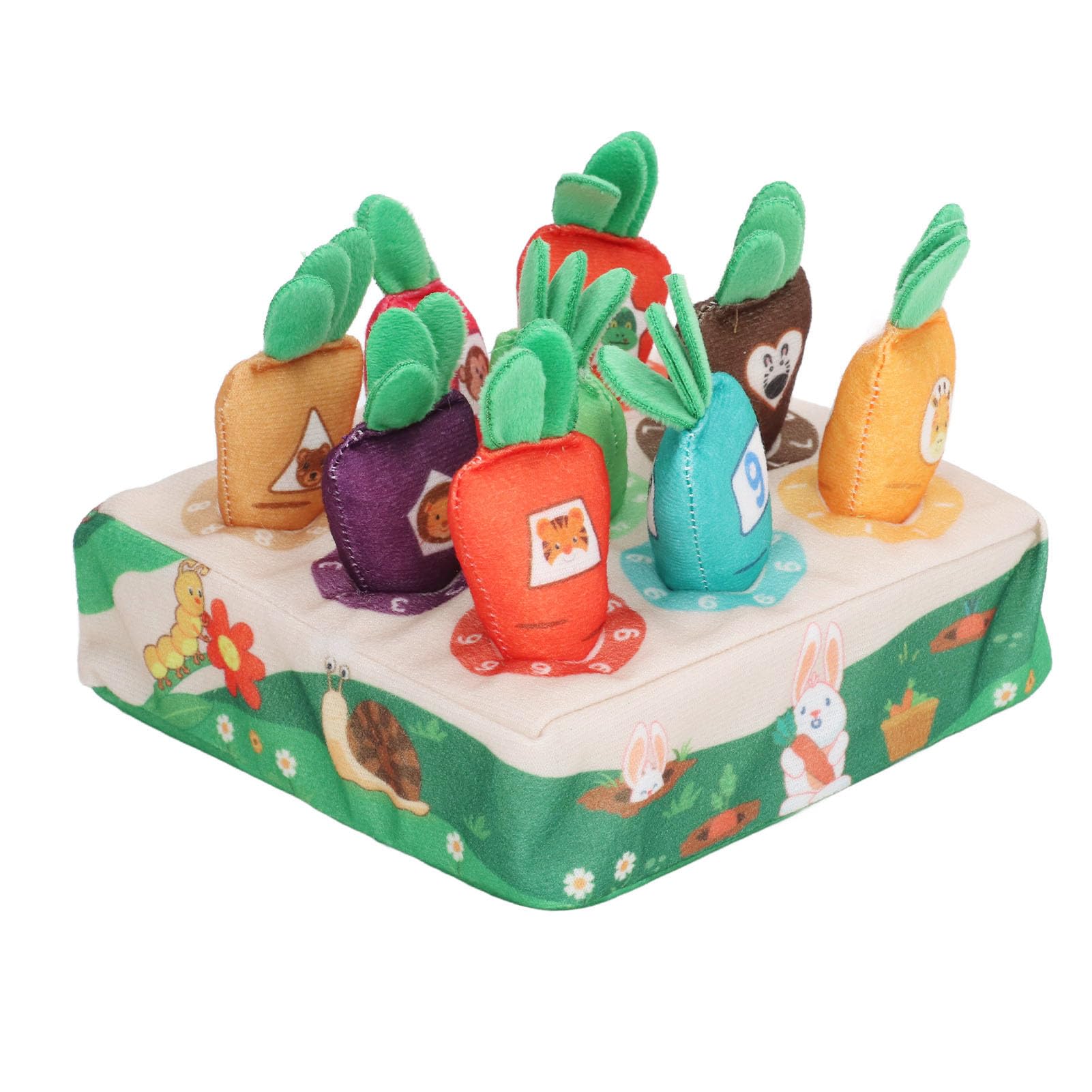 Giocattolo Orto Con Carote Estraibili: Peluche Interattivo Per Bambini, Numeri 1-9