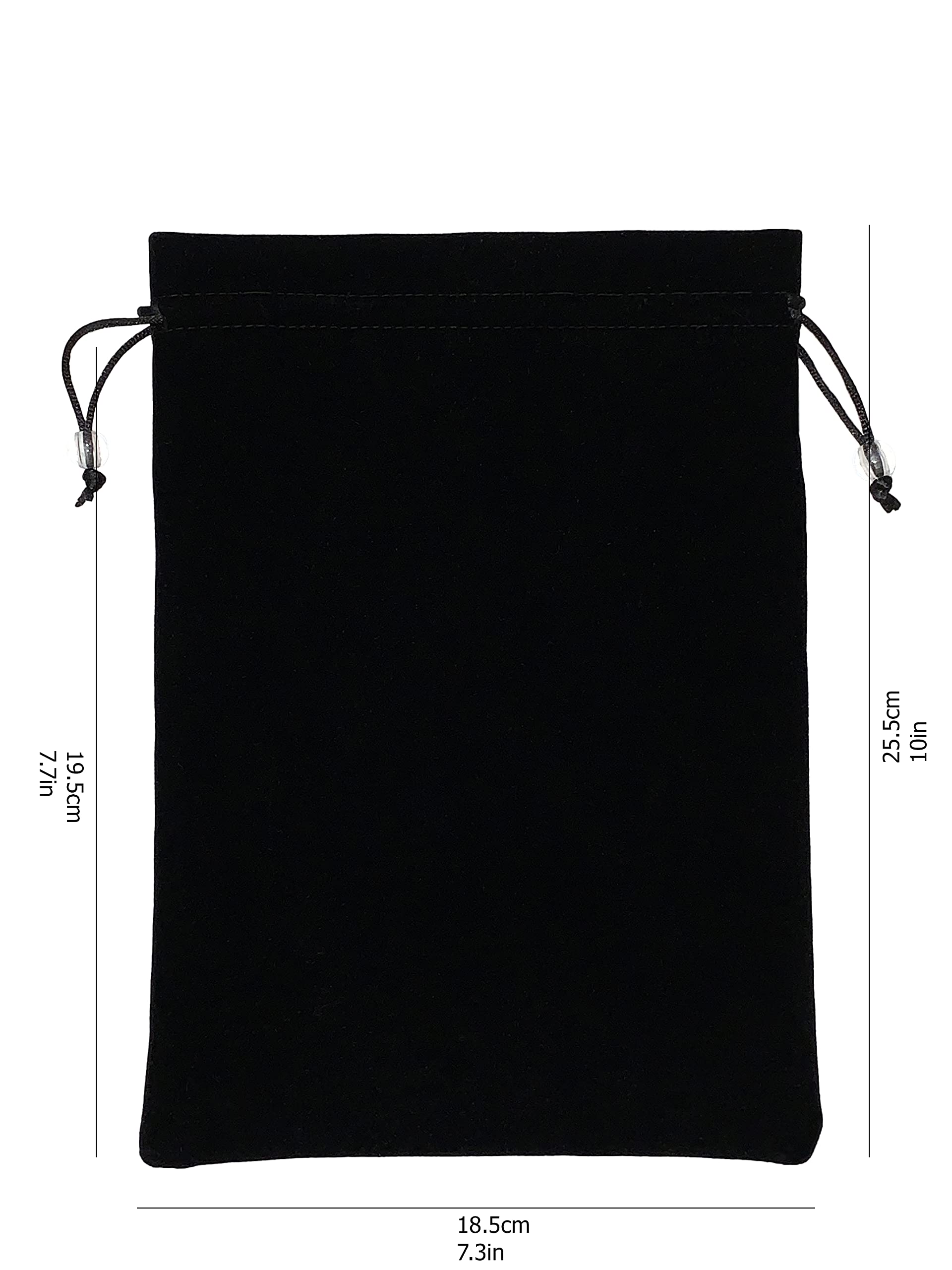 Amazon.com: EFENDIZ Drawstring Pouch, Black Velvet Bag 7.3X10