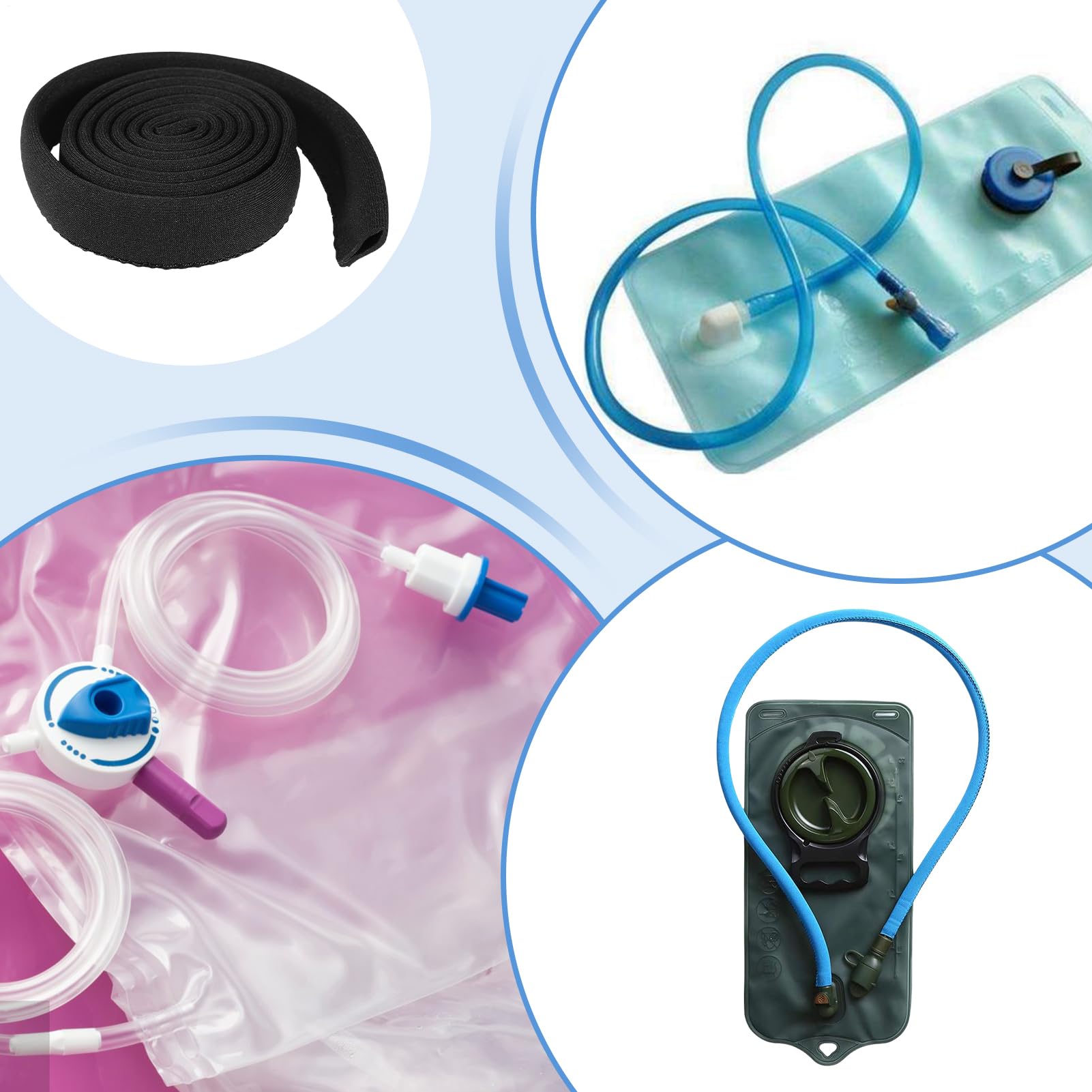 Protection de Tuyau d’hydratation - Tuyau à Isolation Thermique, Couverture de Tube de Poche à Eau | Couverture Isolante pour Tube de Poche à Eau | Protège & maintient la température de l’eaus