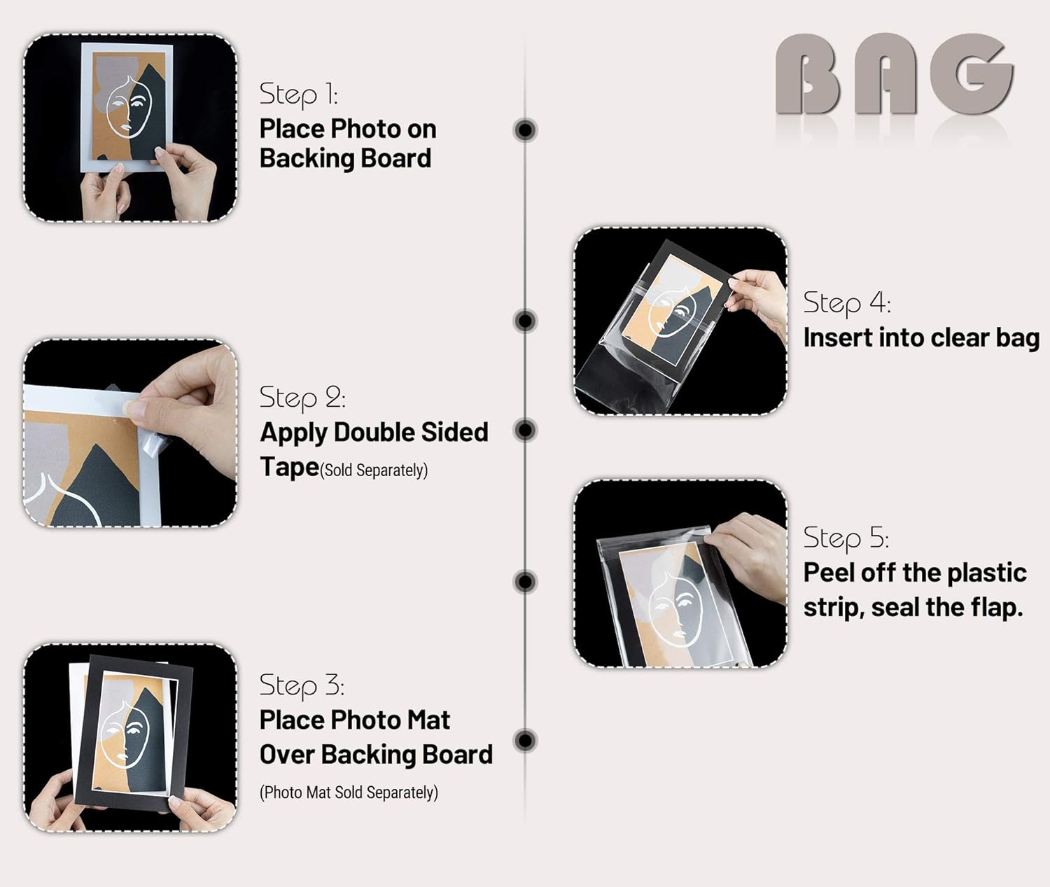 Onе-Dау Sаlе: Uр tо 70% оƒƒ Golden State Art Pack of 50 8x10 White Picture Mats Mattes with White Core Bevel Cut for 5x7 Photo + Backing + Bags