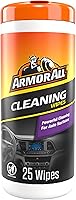 Armor All Interior Car Cleaning Wipes, 25 Ct Canister - Powerful Stain Remover for Dashboards, Vinyl, Carpet & Fabric