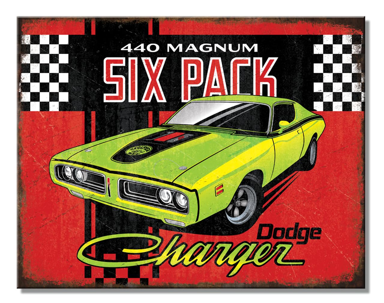 Amazon.com: Desperate Enterprises Dodge Charger Six Pack Tin Sign