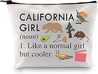 Vista 1 de XYANFA Bolsa de maquillaje de California, regalo de viaje de California, regalo de vacaciones, regalo de niña de Cali, regalo temático