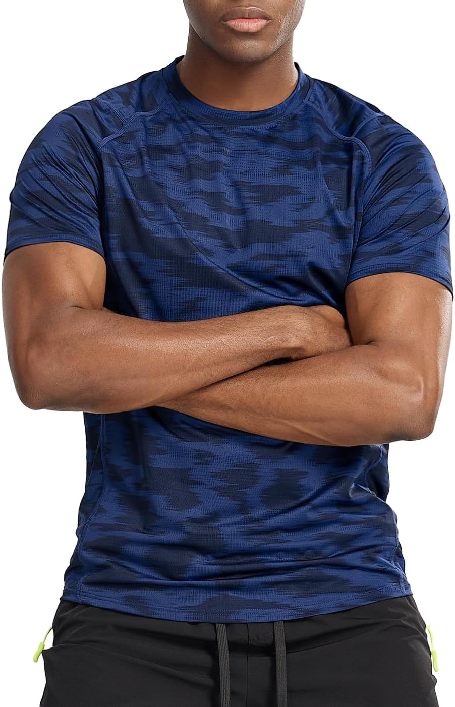 Zengjo Mens Workout Shirts Quick Dry Short Sleeve Athletic Running Gym T Shirt