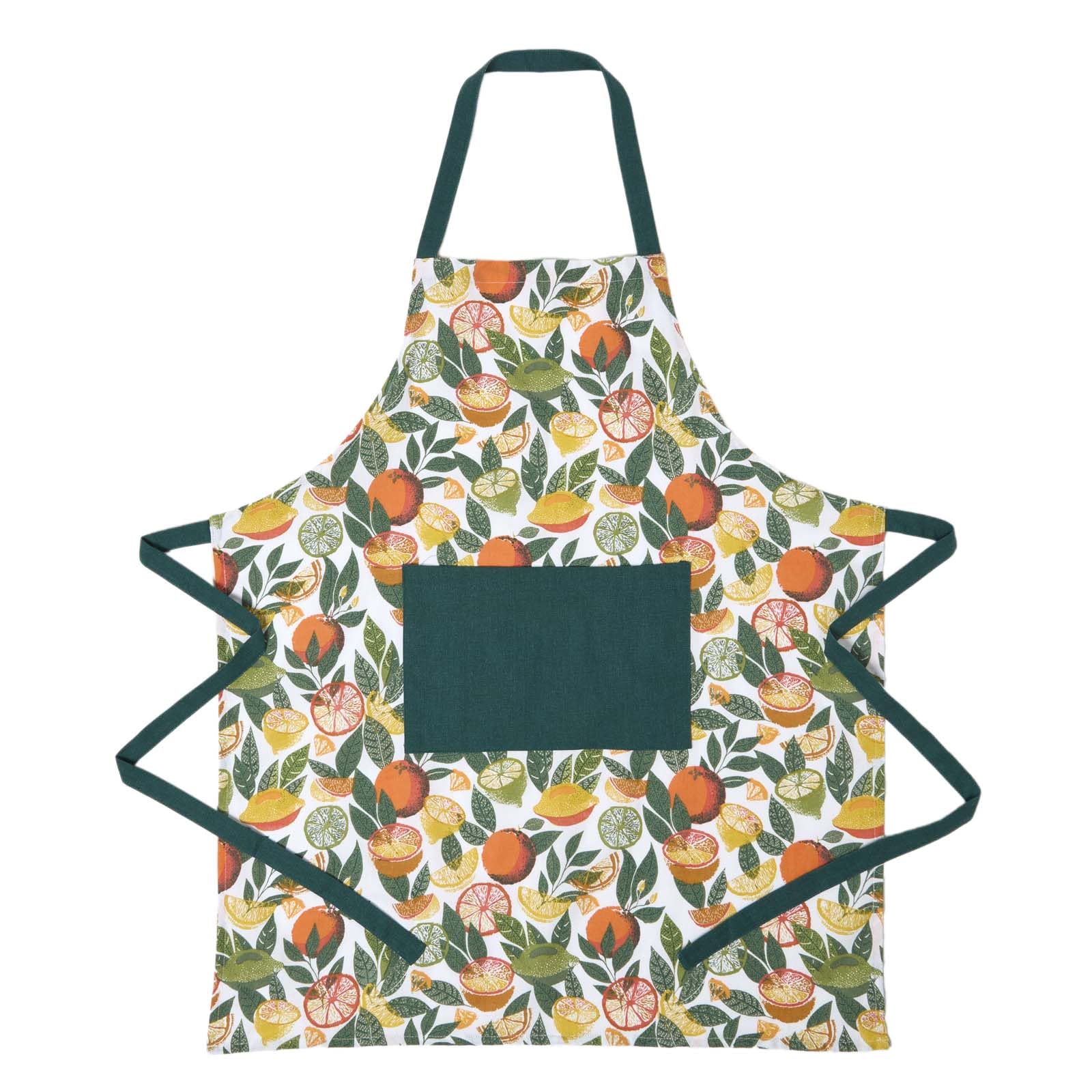 Homescapes Citrus 100% Cotton Apron