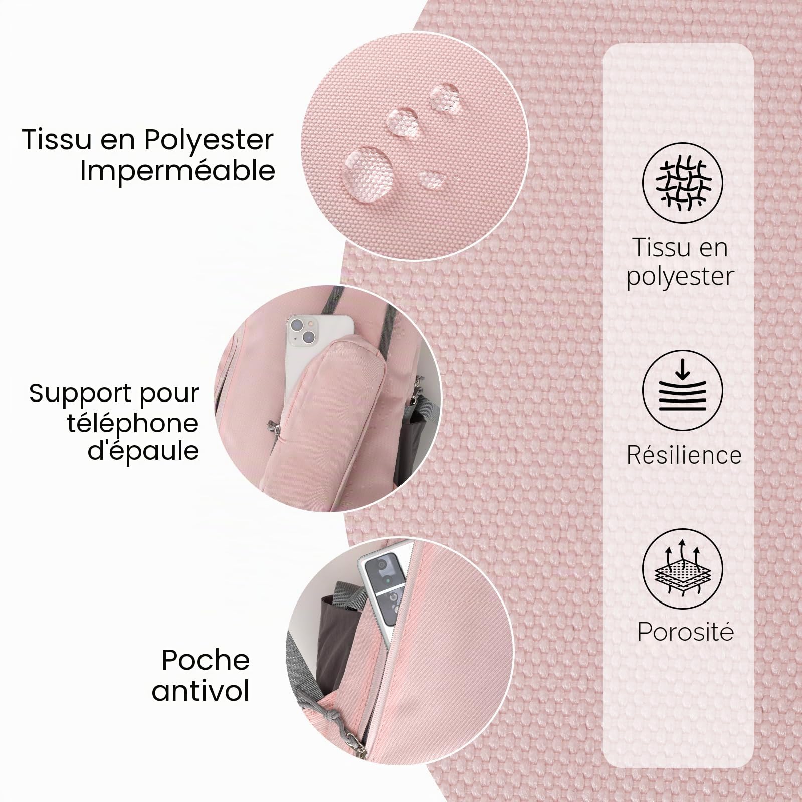 12L Petit Sac à Dos de Randonné Léger et Imperméable pour Homme et Femme, Mini Sac pour Enfant avec Sangle de Poitrine de Camping Loisir Vélo Voyage Sport de Plein Air