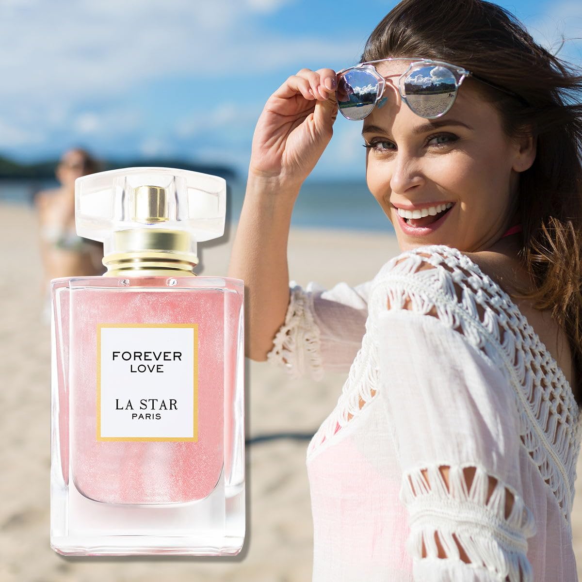 LASTAR Profumo durevole forever love parfum, profumo floreale, dimensioni da viaggio, Eau De Profumo, per uomini e donne, 55 ML*2, perfetto per regali di festa, San Valentino, Halloween, Natale