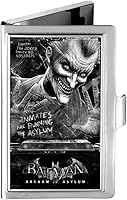 Vista 1 de Buckle-Down Tarjetero BATMAN ARKHAM ASYLUM Joker Pose Plata Cepillada - Pequeño
