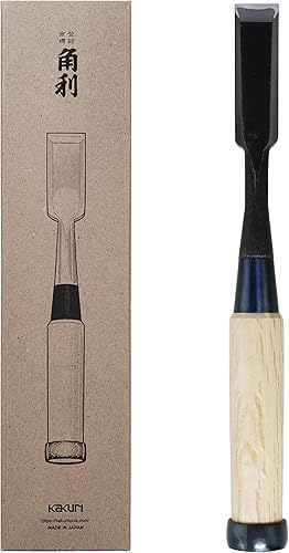 KAKURI Cincel de madera japonesa para carpinterĂa de 34 pulgadas (0.709in), fabricado en JapĂłn, cincel japonĂ©s profesional Oire Nomi (forjado a KAKURI Cincel de madera japonesa para carpinterĂa de 34 pulgadas (0.709in), fabricado en JapĂłn, cincel japonĂ©s profesional Oire Nomi (forjado a