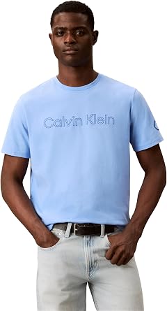 Calvin Klein Mens Travel Logo Crewneck T-Shirt