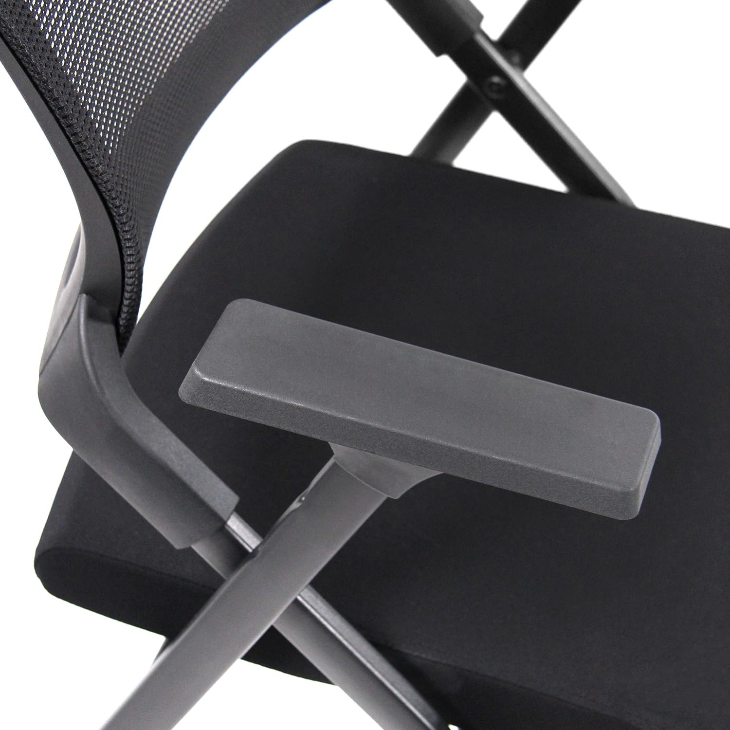 Silla Plegable Priority II Tela y Malla Negro 150 kg Ruedas