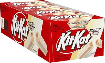 KIT KAT Vanilla Flavored Wafer Candy Bars, 1.5 oz (42g) - (Pack of 24)