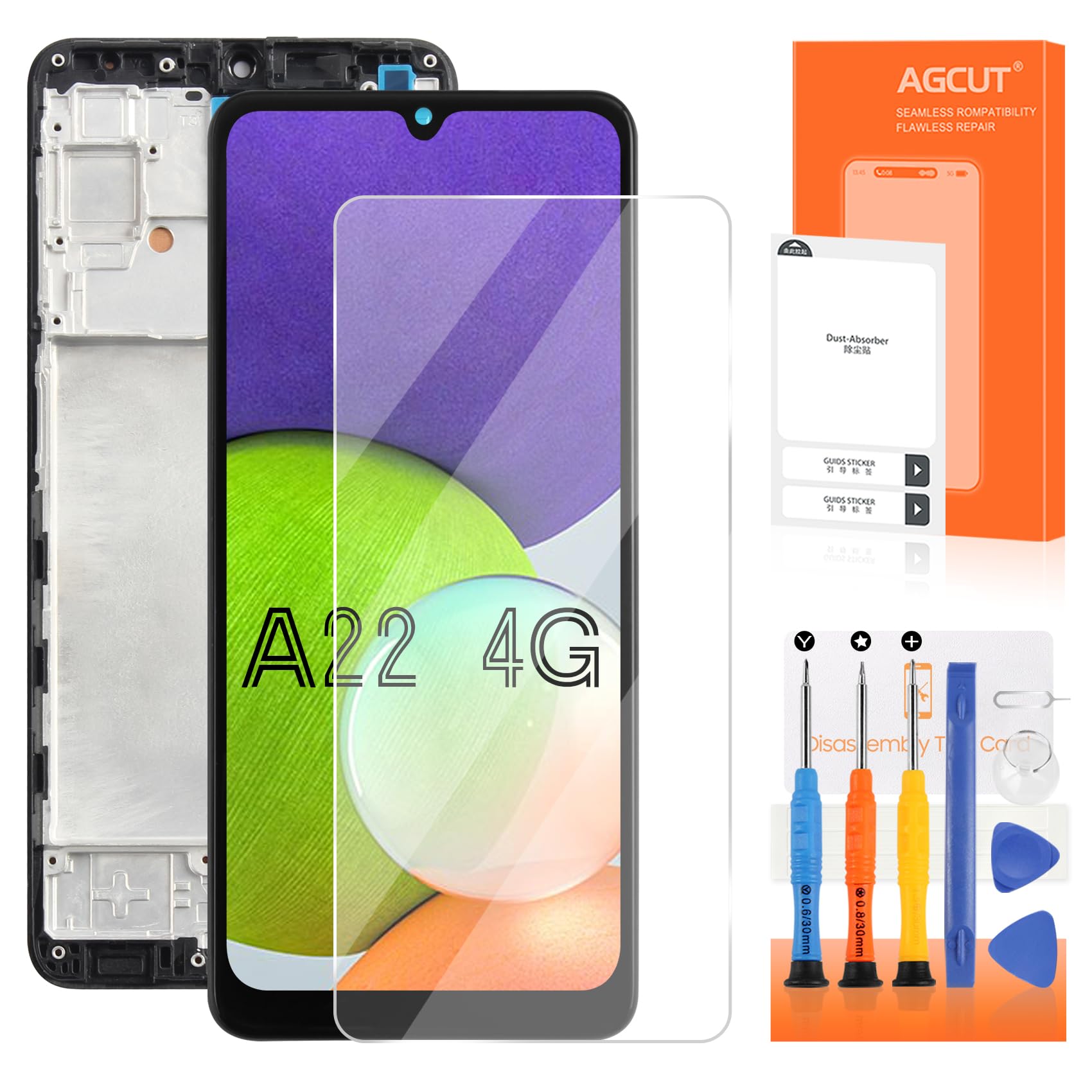Amazon.com: for Samsung Galaxy A22 4G Screen Replacement for