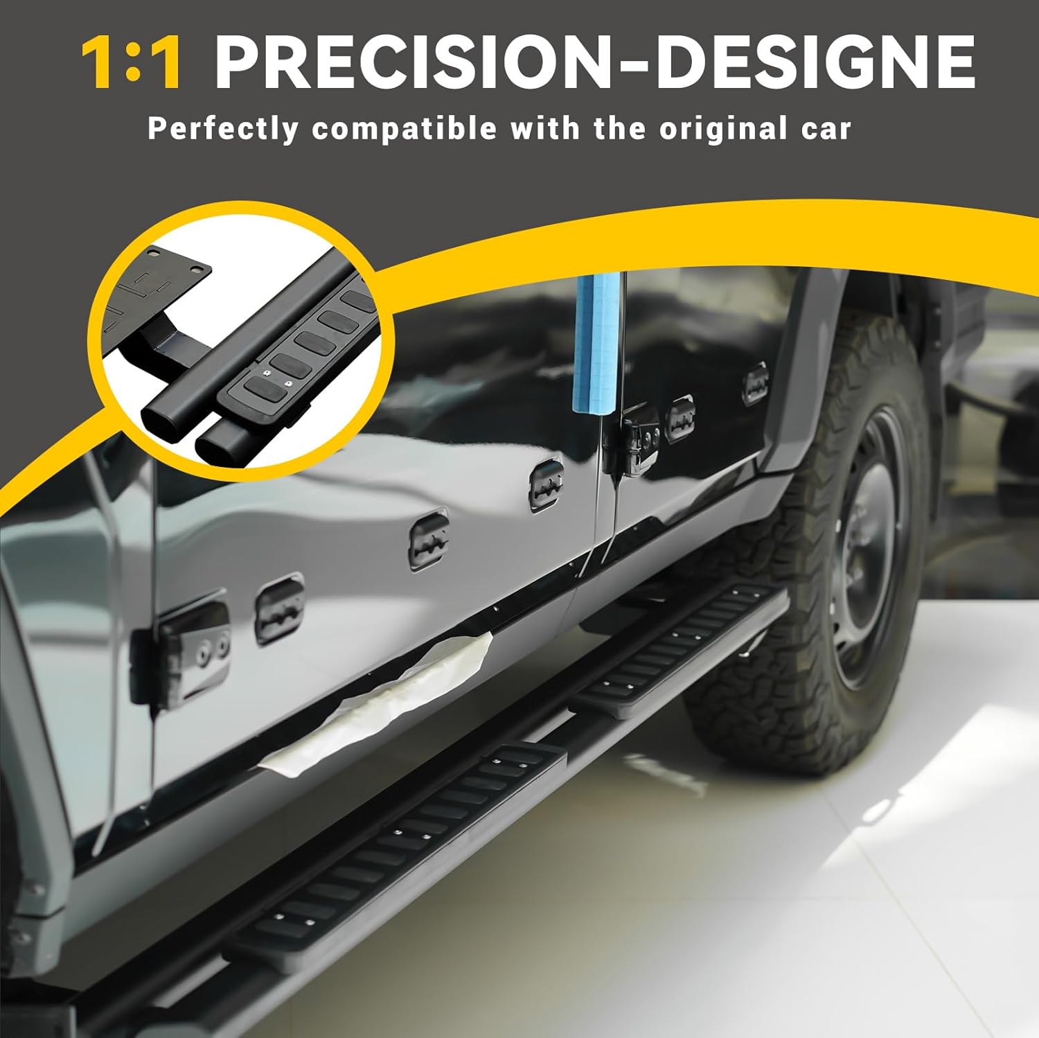 Running Board Side Step Fits for Ineos Grenadier 2023 2024 2025 Aluminium Pedal Nerf Bar
