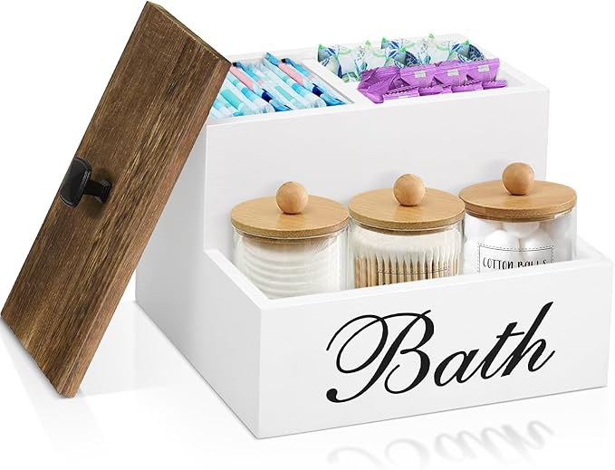 Tampon Holder for Bathroom Decor and Storage, Feminine