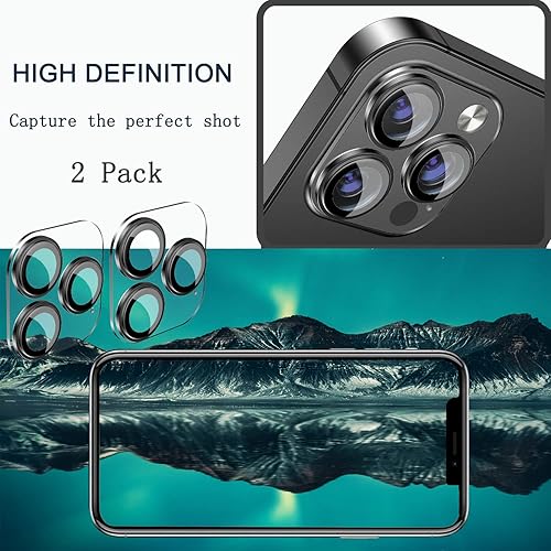 Miniatura 4 de COJOC 2 protectores de lente de cámara para iPhone 13 Pro MaxiPhone 13 Pro, protección completa HD, vidrio templado de vidrio templado para 13 Pro