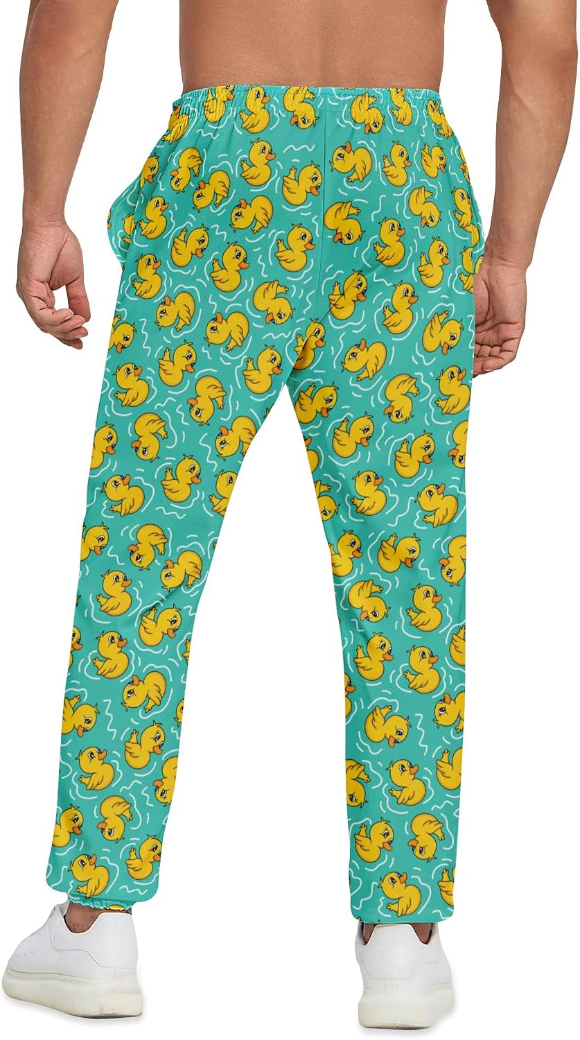 Men's Sweatpants Jogging Pants Drawstring Baggy Pants Trousers with Pocket