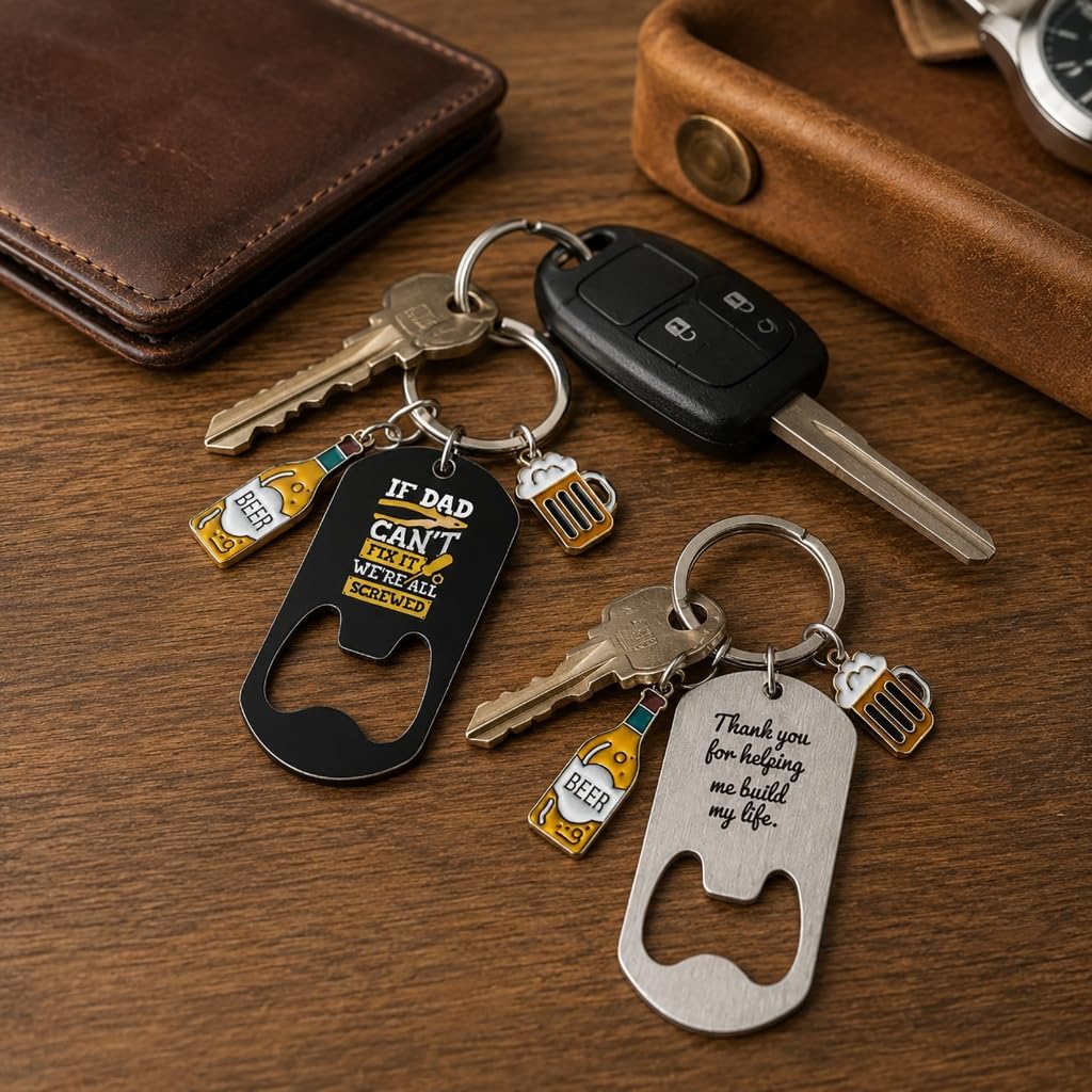 Practical Metal Key Holder And Beer Opener Keyring Pendant Bag Accessories Great For Outdoor Activity image 4