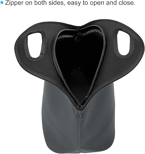 Miniatura 3 de PATIKIL Bolsas de almuerzo de neopreno, paquete de 2 bolsas de almuerzo aisladas de 12 x 6 x 12 pulgadas, bolsas Bento reutilizables, bolsa térmica